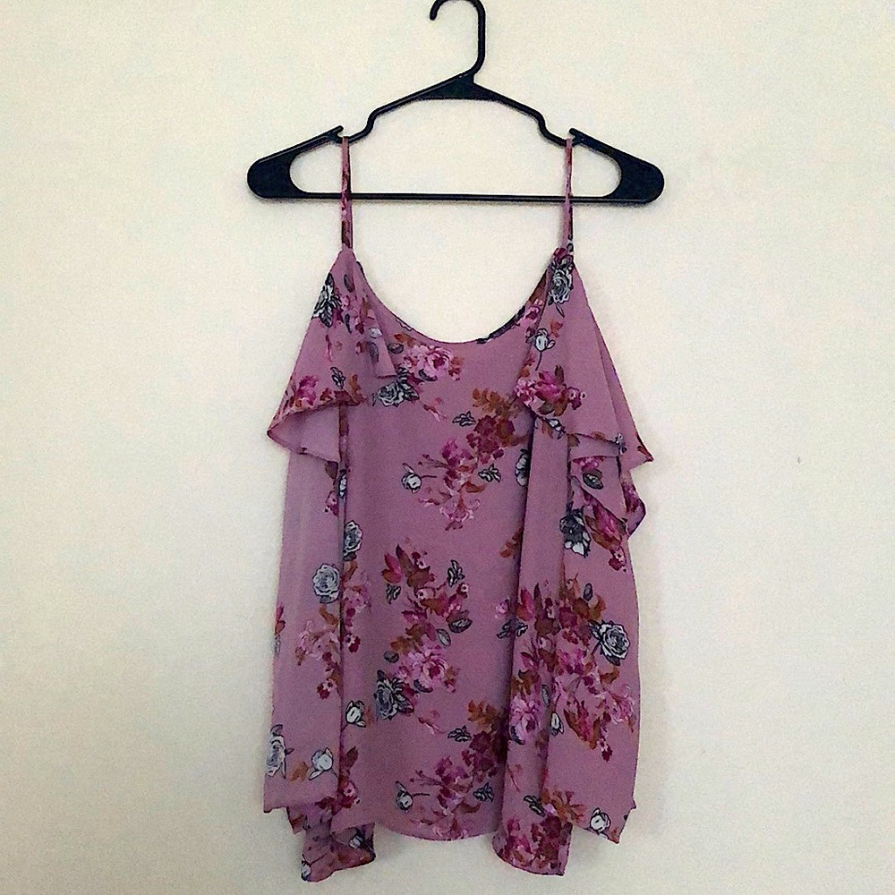 Purple Foral Blouse